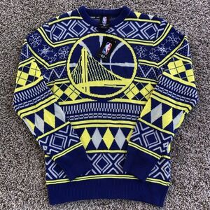 NBA Golden State Warriors Sweater Mens M Ugly Christmas Holiday Pullover NWT